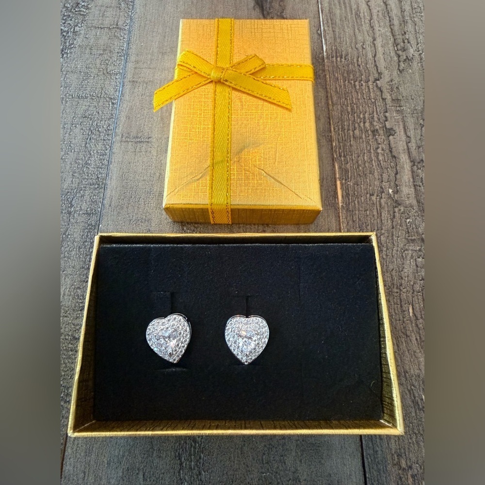 NWOT Fashion Heart Earrings